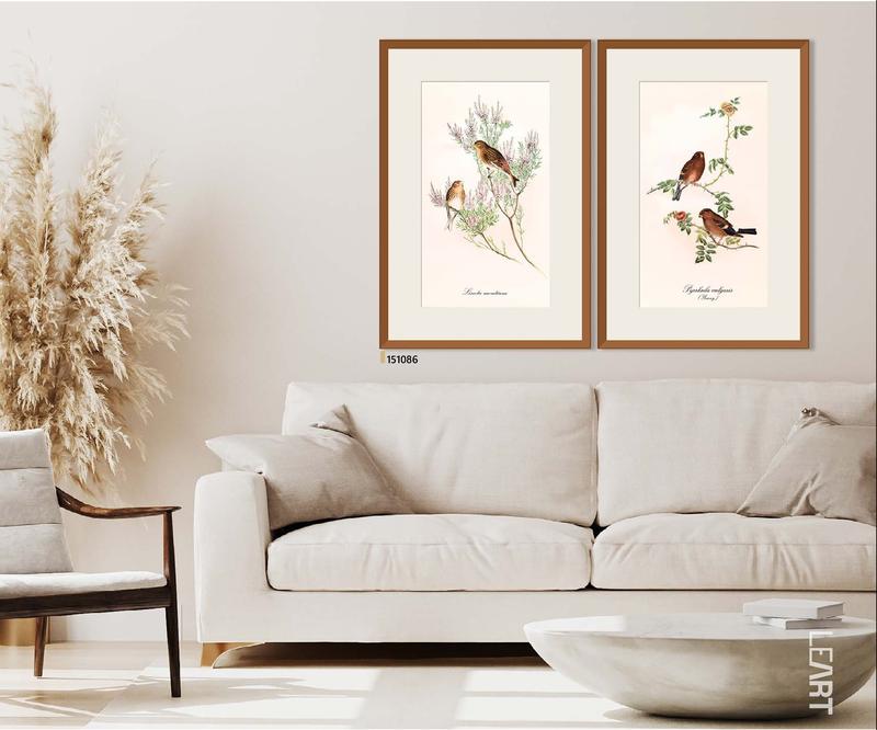 Quadro Botânico Aves